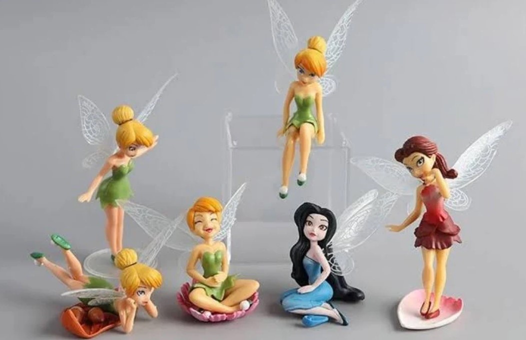 Set of Tinker Bell and fairy friends mini figurines